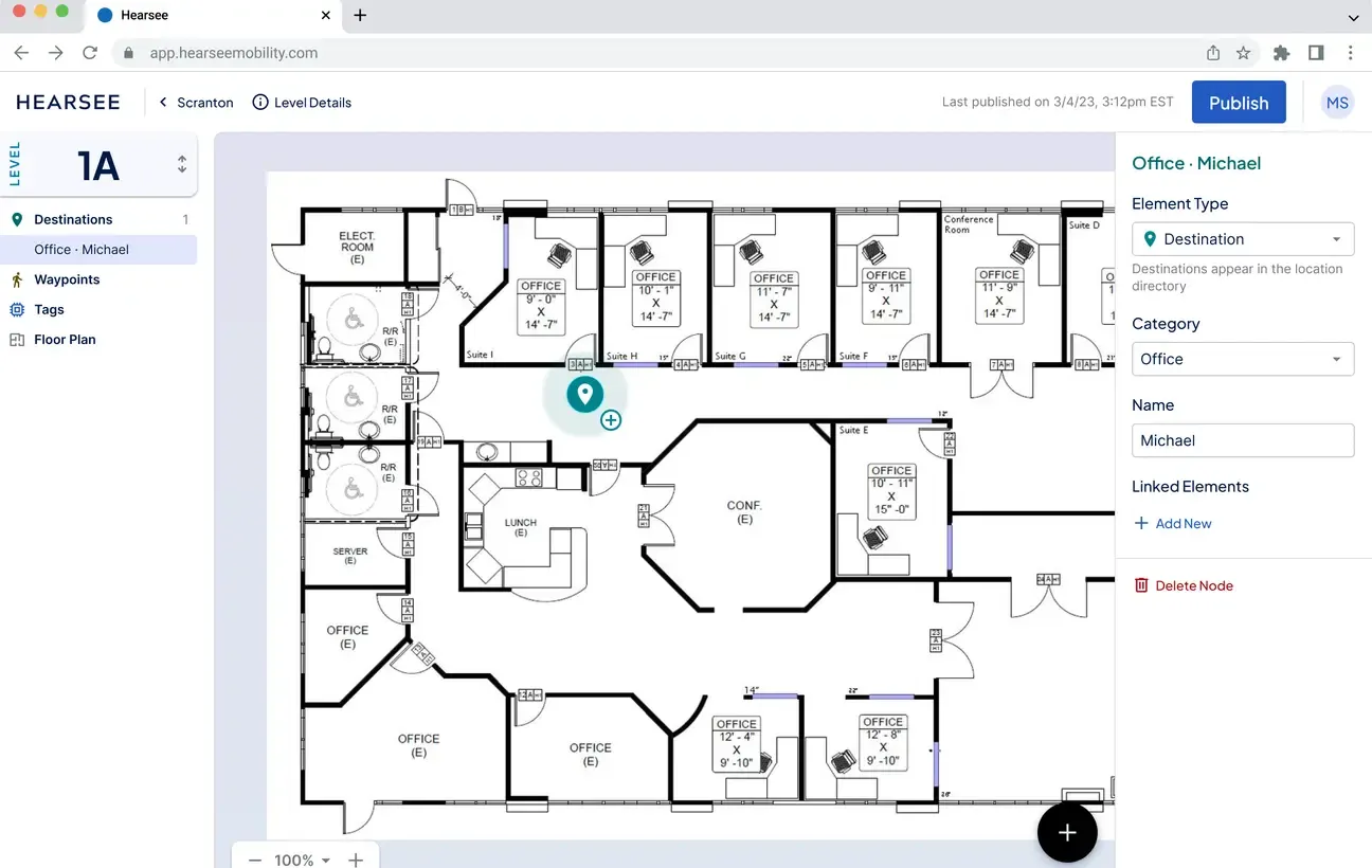 Hearsee building map 